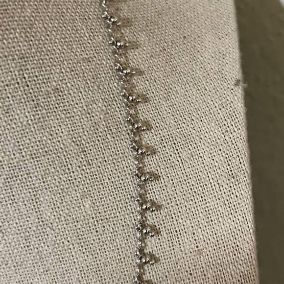 NWT Kendra Scott Silver Beaded Jenna Choker Necklace #KSNK - Picture 5 of 8